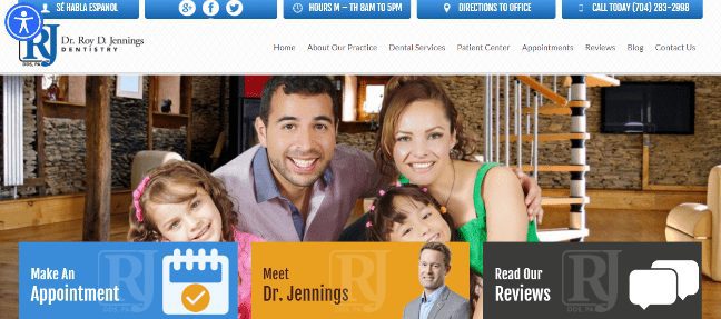 Dr. Roy Jennings Dentistry website and blog